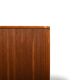 Armoire danoise à porte tambour en teck des années 1950