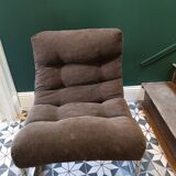 Fauteuils en velours vintage