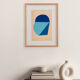 Modernist collage on old paper signed Eawy