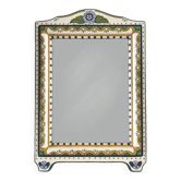 Miroir fleuri peint à la main