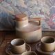 Tea or coffee service in stoneware – Brenne, Stoneware from France