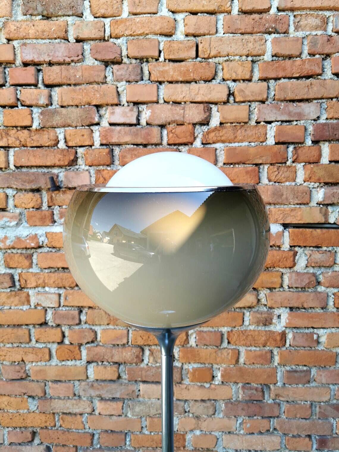 Vintage Meblo Big Bud Floor Lamp: Harvey Guzzini 70s Space Age Light