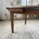 Table de ferme XIXème chêne 270cm avec allonges