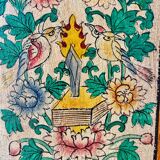 Buffet tibétain ancien peint à la main