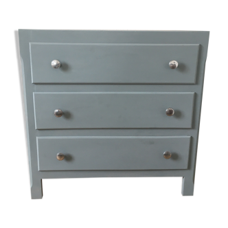 Vintage dresser 3 gustavian grey drawers