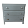Vintage dresser 3 gustavian grey drawers