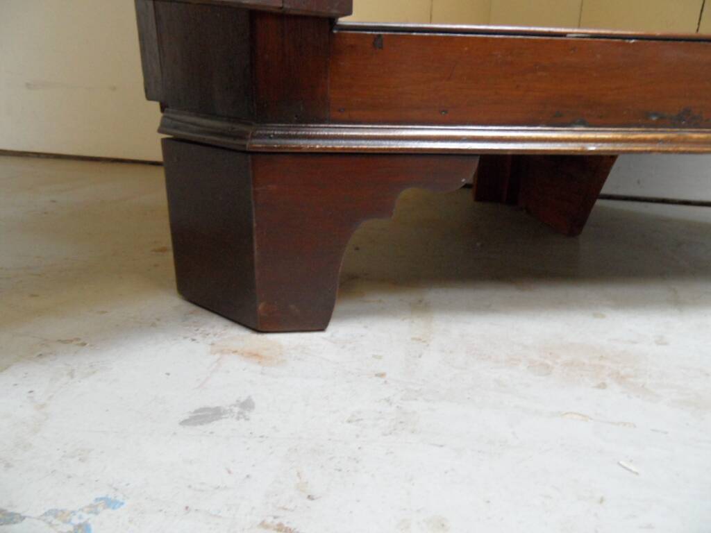 Antique mahogany corner cabinet