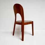Set of 4 Niels Koefoed chairs cream, 1960s
