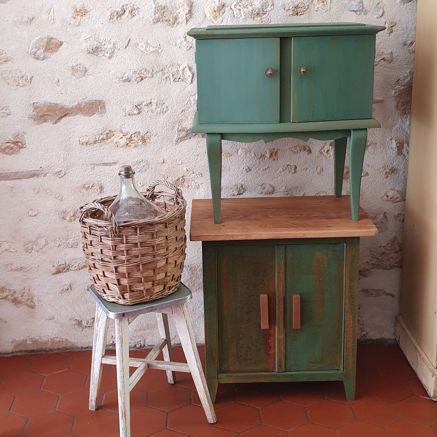 Vintage bedside table