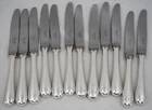 Christofle Baguette, 12 dessert knives, in perfect condition.