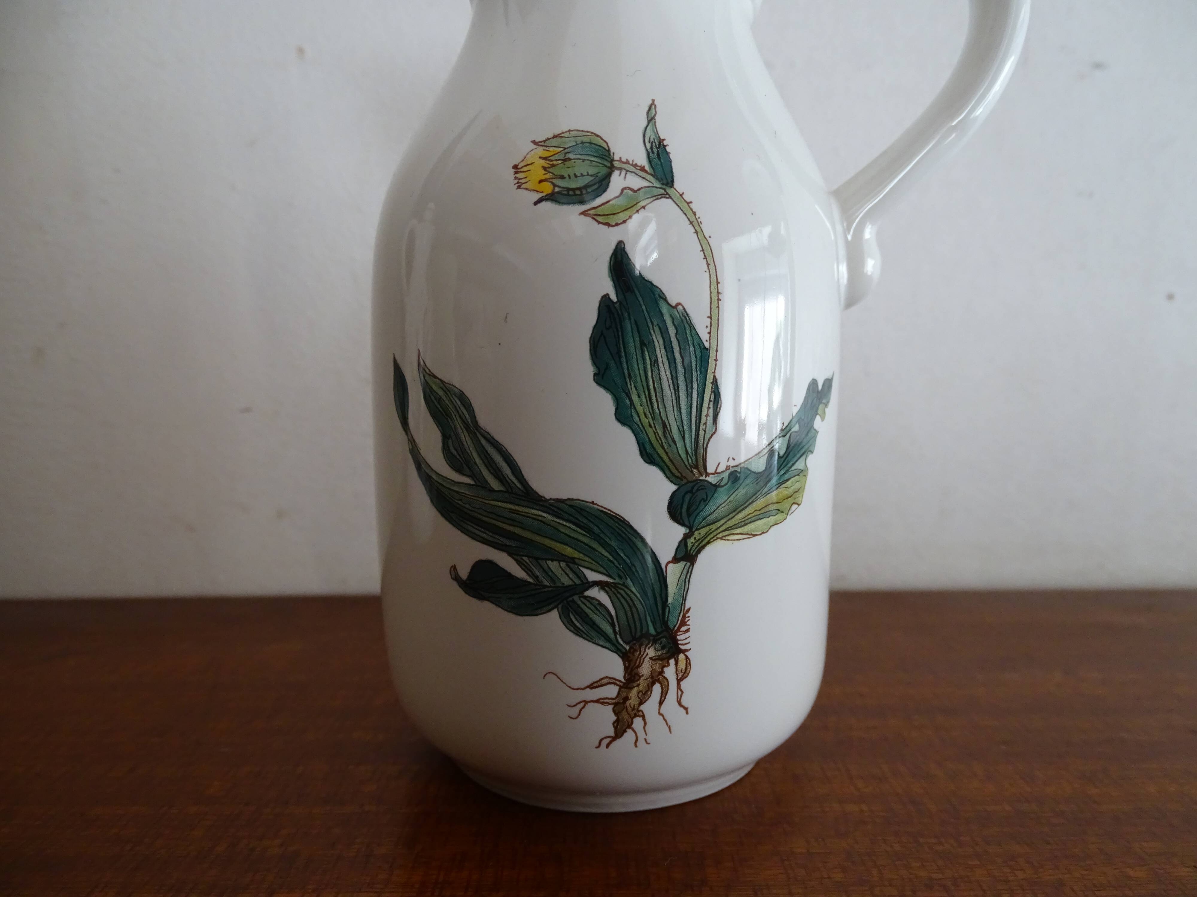 Villeroy & Boch set Huilier - vinaigrier - mustard maker signed Botanica
