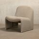 Fauteuils Alky Lounge Giancarlo Piretti en laine bouclée gris pierre, Anonima Castelli