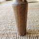 XXL coffee table in solid raw elm wood with 2 drawers, rustic antique.