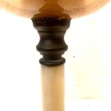 Oil lamp in marble and brass 20th century