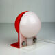 Space Age orange table lamp from Sergio Brazzoli for Guzzini, 1970s