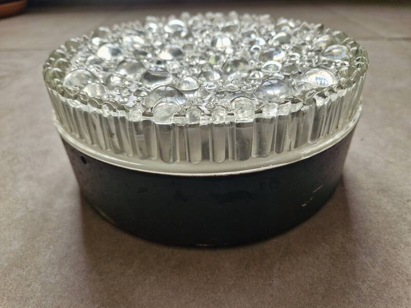 Staff ceiling light in blown bubble glass - Design 1960