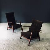 Rock Siësta Lounge Chairs by A. Relling and T. Bekken for Arnestad Bruk, Norway, 1957, Set of 2