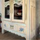 Painted antique wardrobe