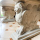 Jean-Charles Moreux style marble and stone table