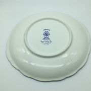 Large blue fire plate 28 cm, Lunéville tradition