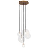 Pendant lamp schwung cluster 5 mix