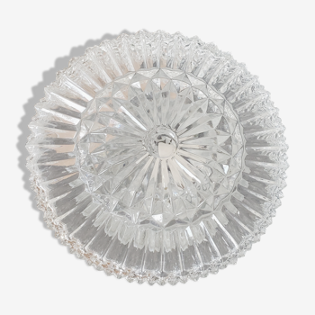 Round ceiling lamp made of molded glass