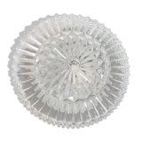 Round ceiling lamp made of molded glass