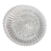 Round ceiling lamp made of molded glass