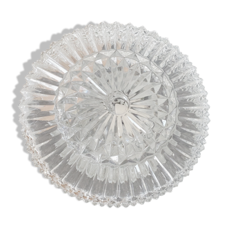 Round ceiling lamp made of molded glass