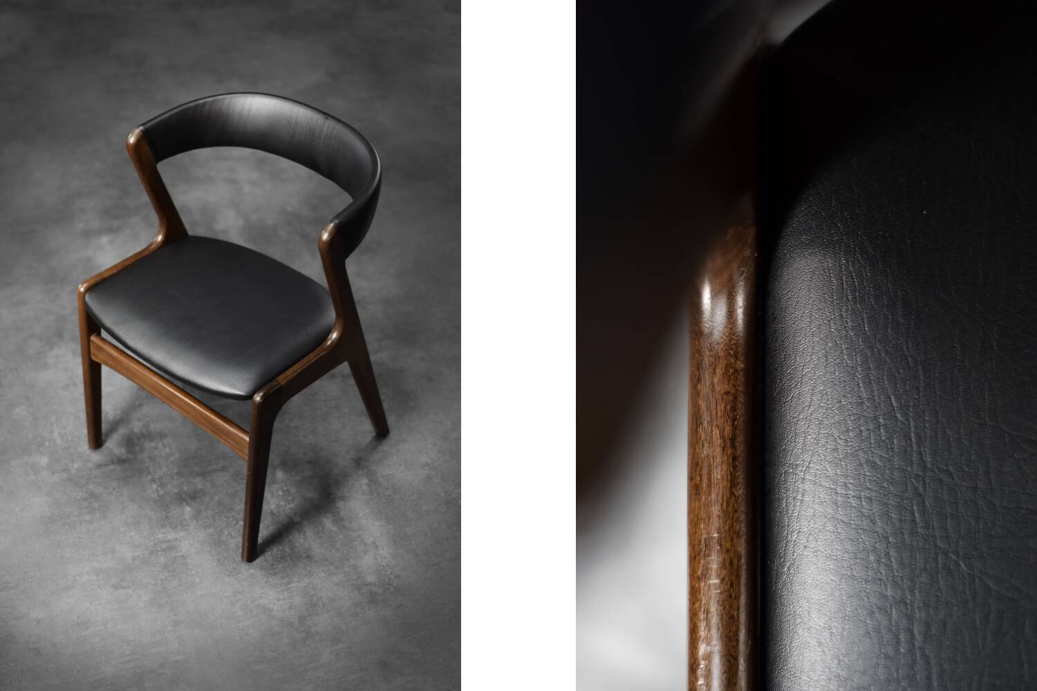 Mid-Century Danish Modern Teak Office Chair Model Fire by Kai Kristiansen