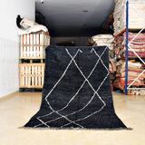 Tapis Beni Ouarain noir