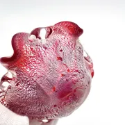 Coupe Vide-Poches Barovier Toso Murano 1950 Rouge Rubis