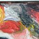 Grethe Hultgren, Swedish Expressionist Composition, Oil on Canvas, 1979, Framed