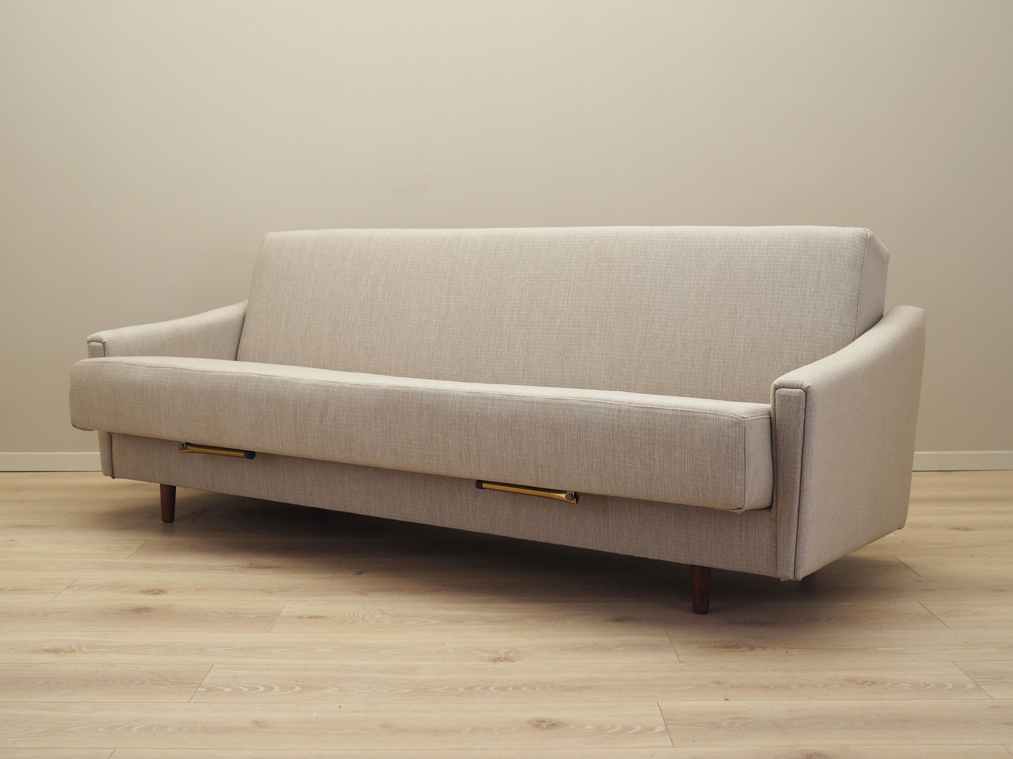 Beige sofa bed, Danish design, 1970s, production: Denmark