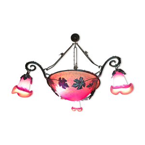 lustre Art Déco à 3 - verre