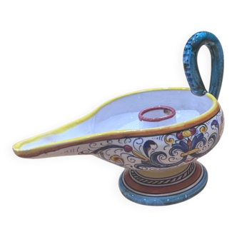 Painted ceramic candlestick – Deruta