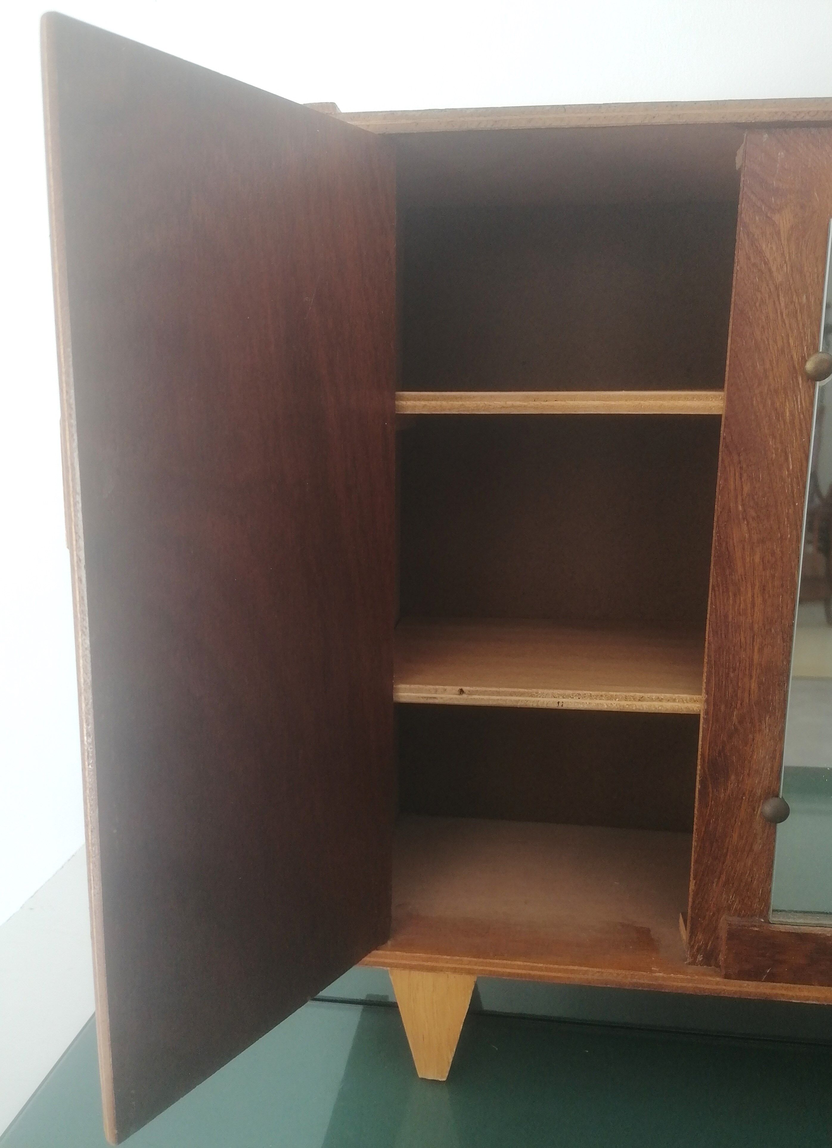 Old wooden doll cabinet 50/60s