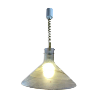 Peill & Putzler pull down conical ceiling light 1970s