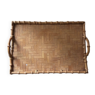 Plateau de service en bambou 