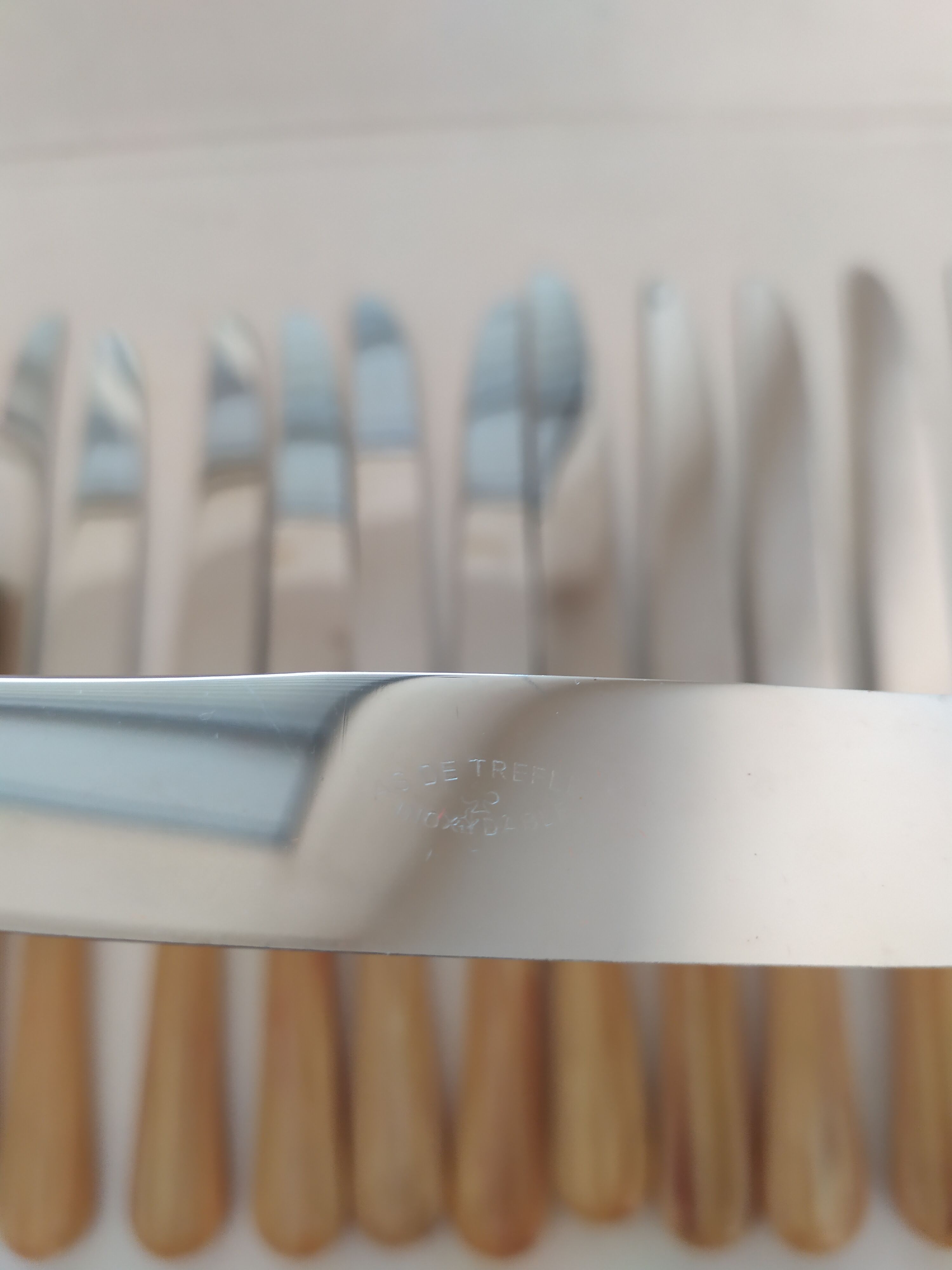 Cutlery set 14 table knives ace of trefle