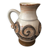 Ceramic jug or pitcher from the strehla fat lava workshops