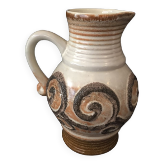 Ceramic jug or pitcher from the strehla fat lava workshops