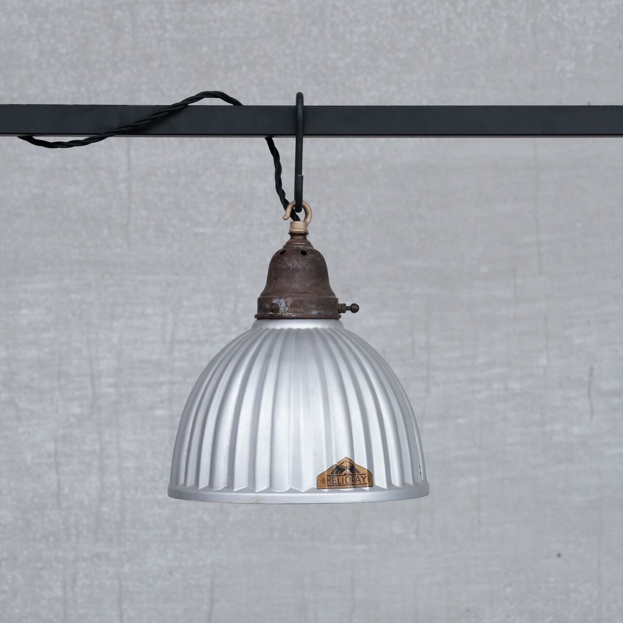 Suspension en verre de mercure anglais 'helioray' Selency