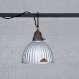 Antique english mercury glass 'helioray' pendants