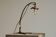 Art Nouveau table lamp in cast brass and engraved glass, 1920s