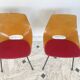 Paire de chaises tonneau par Pierre Guariche pour Steiner, années 50.