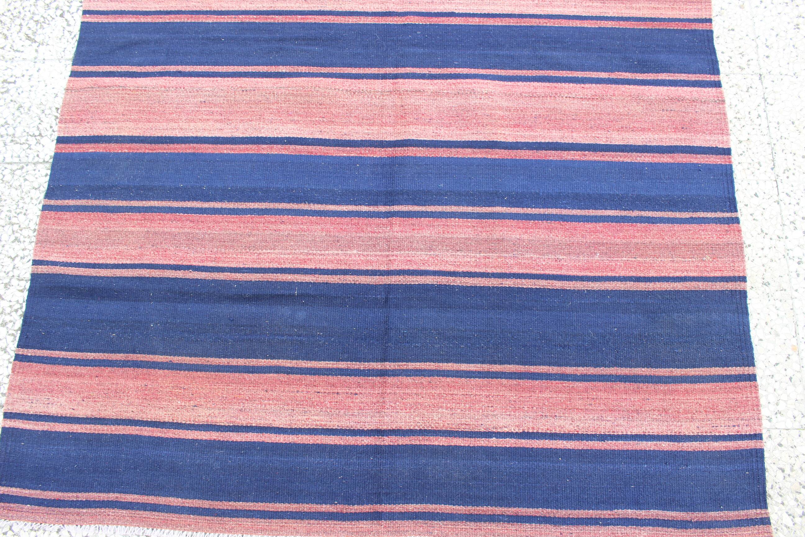 Turkish kilim rug,264x143 cm,n-247.