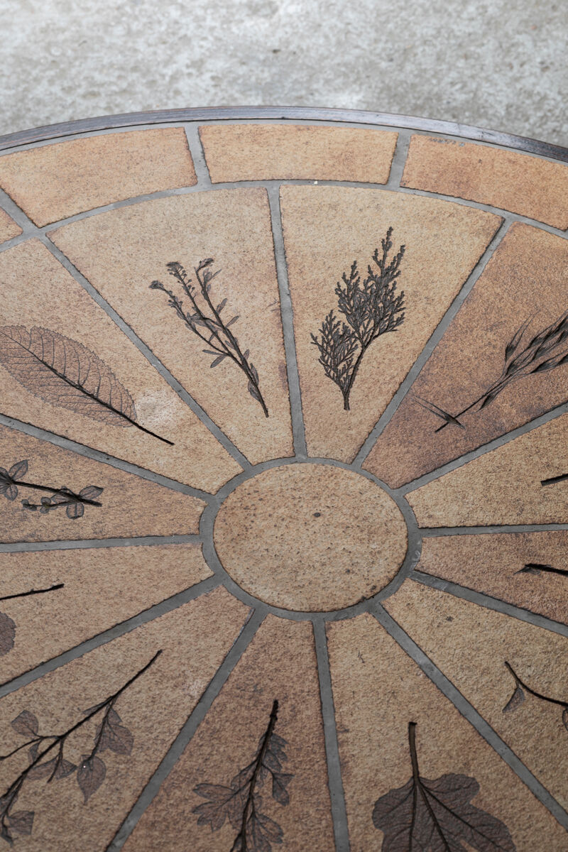 Coffee table by Roger Capron, oval design, France, 1960s