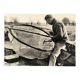 Black and white photo entitled Civelle Fisherman by Robert Laporte 20th century