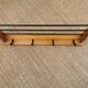 Minimalist wall coat rack wood and iron 60s